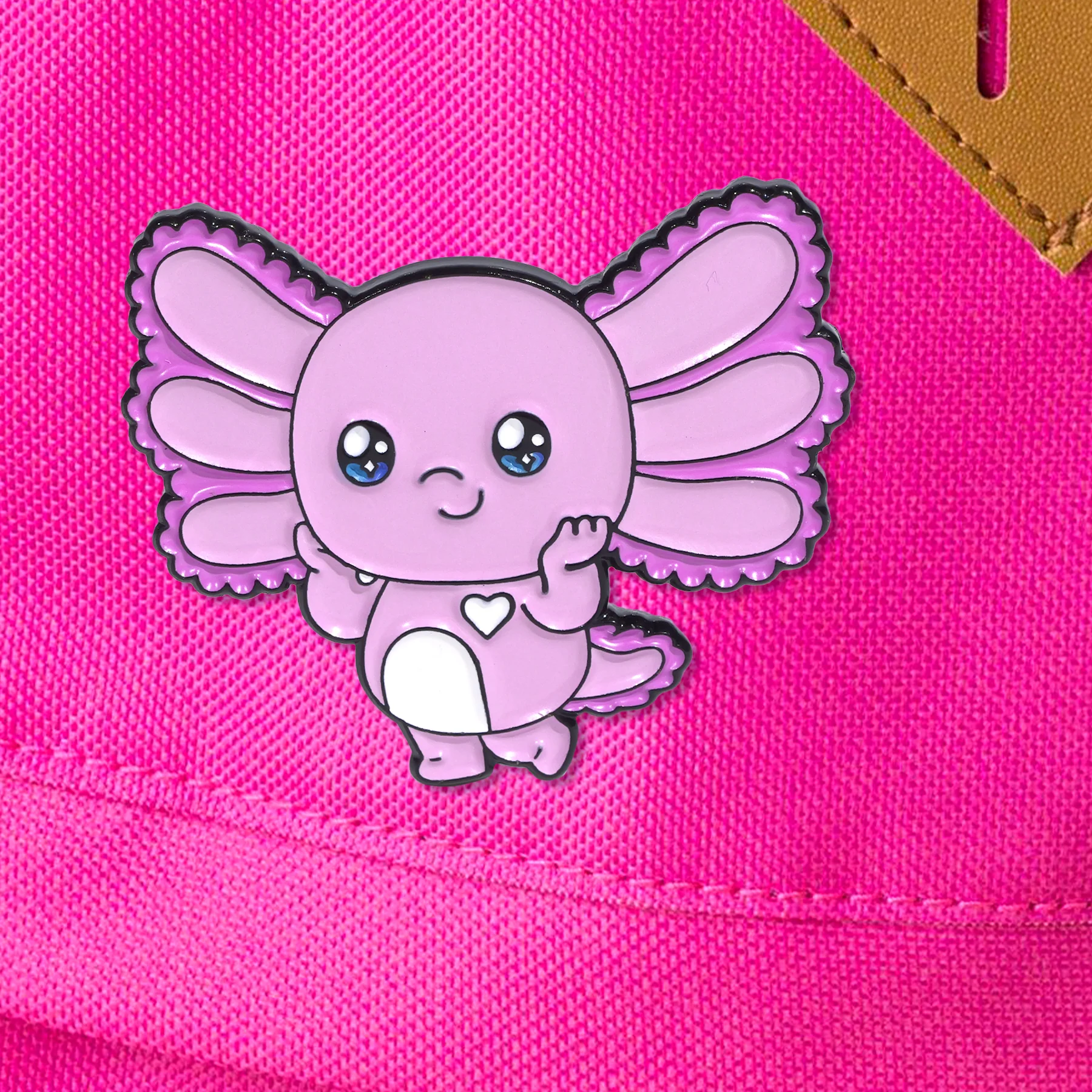 Baby Axolotl Enamel Pin - Image 3