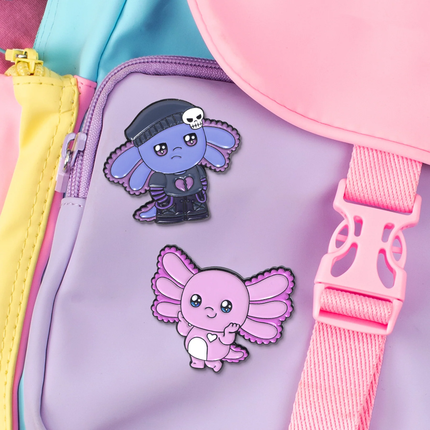 Baby Axolotl Enamel Pin - Image 4
