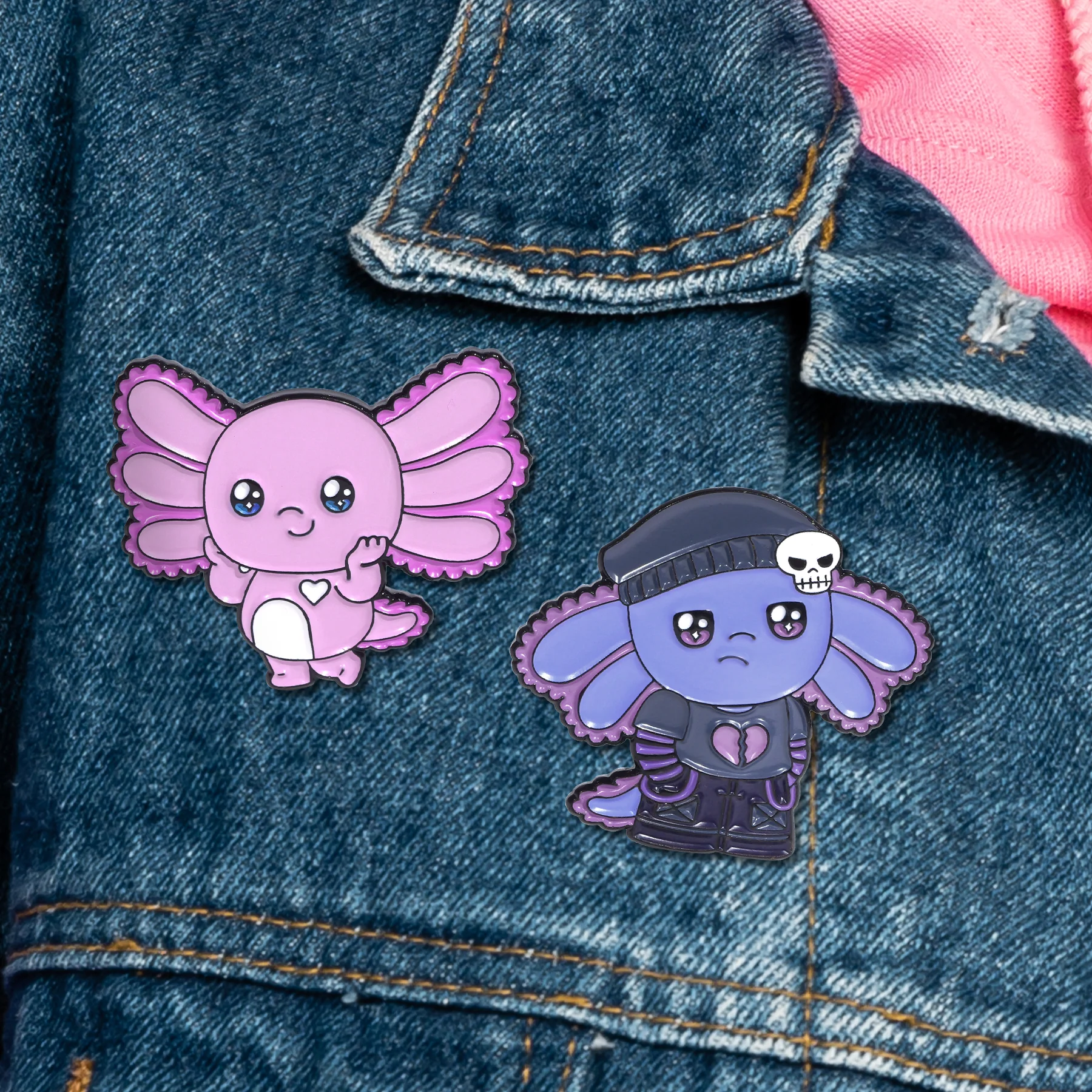 Baby Axolotl Enamel Pin - Image 5